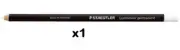 1 x WHITE Staedtler Glasochrom Chinagraph Lumo Pencils ~ NEW ~ FREE POST