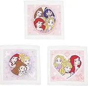 Marushin 2065042600 Hand Towels, Set of 3, Disney Princess, Girls, Girls, Women's, Cute, Wash Towel, Hot Towel, Towel Handkerchief, Cotton, Thin, Easy to Drying, Quick Drying, 3 Ps, Value