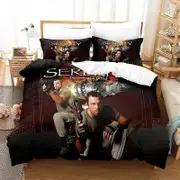 f1162 Bed Sheets Movie Serenity Bedding Set,Duvet Cover Comforter Bed Set Quilt Cover Pillowcase,King Queen Twin Size Boys Girls AdultseBed Sheets R