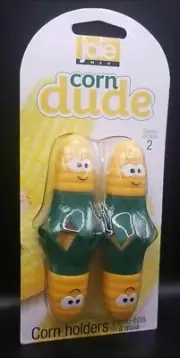 Joie - Corn Dude - Anamorphic Corn Cob Holders Set Of 2 Picnic Fun