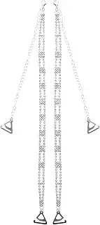 [PACKOVE] 1 Pair Rhinestone Bra Straps Decorative Bra Chain Replacement for Strapless Dress