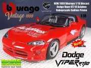 NEW 1999 Bburago 1/18 Diecast Dodge Viper RT/10 Aciphex Rabeprazole Sodium Promo