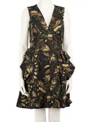 MCQ Printed Pattern Ruffle Dress