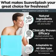 Men’s Cologne Perfume Essential Oil Soap Handmade Skin Soaps Clean Z7W0