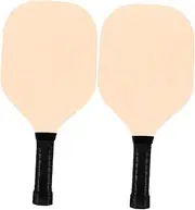VANZACK DIY Poplar Racket for Hole Ball Games 2pcs Set Sturdy Comfortable Handle Great for Outdoor Activities