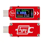 Full Color Type-C USB LCD Voltmeter Ammeter Voltage Current Meter Detector NEW