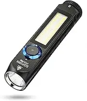 Sofirn IF23 Pro Torch Rechargeable 5000 High Lumens, Super Bright 3-in-1 Flashlight with Side White Light & RGB Color Light, 60 LEDs, Magnetic Base, Simple UI for Home, Emergency, Camping, Work