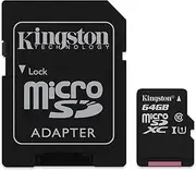 [Kingston] 64GB Class-10 Micro SDHC Memory Card for Nokia 1, 2.1, 3.1, 5.1, 6, 7.1, 7Plus,8 Sirocco, 8110, 3310 3G, NokiaX, X+, XL, Nokia Lumia 435,530,535,540,630,635,640,650