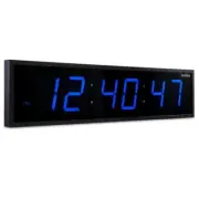 Huge Large Big Oversized Digital LED Clock - Shelf or Wall Mount (24 Inch - Blue