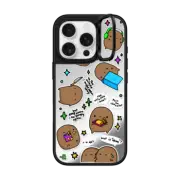 iPhone 16 Pro Mirror Ring Stand Case MagSafe Compatible potato things stickers