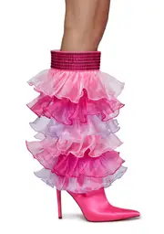 [AZALEA WANG] Statement Ruffle Boots