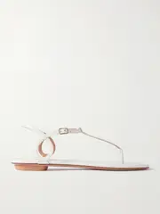 [Aquazzura] Aquazzura - Almost Bare Leather Sandals - White - IT42 IT 42 White