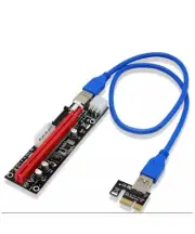 PCI-E 1x to 16x Powered USB3.0 GPU Riser Extender Adapter Card Board Cable