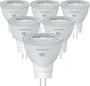 LED MR11 Reflector Light Bulb with Gu4 Base, 3Watt, 12 Volts, 250 Lumens, 2700K (Warm White), 25W Halogen Equivalent Replacement, 35 Degree Beam, NOT Dimmable, 6 Pack