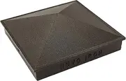 PCP13 4 1/2" Pyramid Post Cap, x 4.5-in, Black