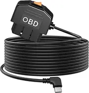OBD Power Cable for Dash Camera, OBD2 to Type C Hardwire Kit with Switch Button, 12-36V to 5V/3A, 24-Hour Monitoring/Acc Mode, Suitable for Dash Cam, GPS or Radar - 3.5 m