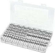 360 Pcs Quick Blow Glass Tube Fuse Assorted Kit for Christmas Light Fuses, Fuse Kit in Clear Plastic Box