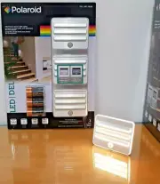 POLAROID Motion Sensor LED Wall Stair Warm White Lights X 3 & AA Batteries X 9