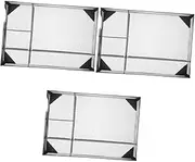 COHEALI 3pcs Metal Office File Organizer Multi-Function Magazine Holder Desk Book Organizer for Mail Catalogs Magazines A4 Size Files