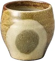 Marui Seikyo Shigaraki Ware 3-4507 Hechimon Tea Cup, Capacity Approx. 7.8 fl oz (220 ml), Ash Maru Crest, Brown