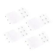 Bra Extender 3 Hook Elastic Extension Strap Plus Size Clip On Maternity White 4X
