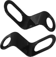 ETHZZLE 2pcs Turn Signal Bracket Motorcycle Accessories Motorcycle Turn Signals Motorcycle Lights Universal Motorcycle Headlight Turn Signals Relocation Holder Universal Bracket Iron Black