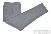 NWT - CANALI 1934 Gray 100% Wool Mens Flat Front Luxury Pants Trousers - 32