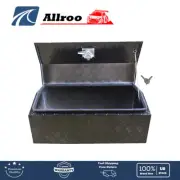30 Inch Black Aluminum Truck Pickup Tongue Tool Box Cuboid with Lock and Key
