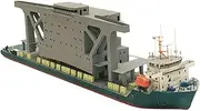 Amagogo 1/250 Ship Arts Crafts Creative Paper Arts Desktop Decor, Handmade Toy 3D Boat Puzzle Cargo Ship Paper Model 3D Puzzles for Adults