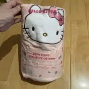 New Hello Kitty Plush Bath Towel