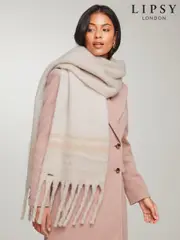 Lipsy Camel Super Soft Brushed Oversized Scarf (E12033) | $29
