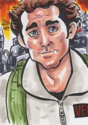 GHOSTBUSTERS PETER VENKMAN COMICS SKETCH CARD Original Art ACEO 2025 SALE!