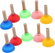Milisten 10pcs Colorful Mini Plunger Props Unique Eye Catching Toilet Plunger Game Accessories for Fun Prank and Dollhouse Bathroom Entertainment