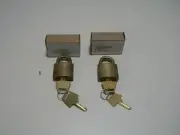 Vintage American Lock Co. US Military Solid Brass Padlocks 2 Keys Ea New in Boxs