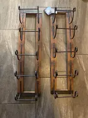 Wine Rack. 5 Tier Wine Wooden And Metal Racks. Set Of Two. Brand New With Tags.