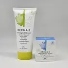 2 PC DERMA E Ultra Hydrating Alkaline Overnight Facial + Purifying Gel Cleanser
