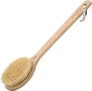 Hydrea London Dry Body Brush – Long Handled Exfoliating Dry Skin Brush with Vegan Cactus Bristle, Dry Brush Cellulite Remover, Exfoliating Body Scrubber, Helps Improve Lymphatic Drainage - FSC® Certified Beechwood.