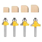 Roundover Router Bit Set，4pcs Router bit Set，1/4 inch Shank&#65292