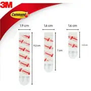 3M Command Replacement Glue Strip - Refills Bulk Hook Hook Loop Traceless VHB