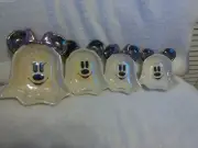 Set Of 4 Mickey Mouse Halloween Ghost Measuring Cups New In Packaging No Box