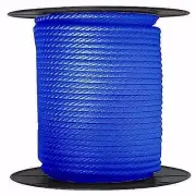 ANCHOR ROPE DOCK LINE 3/8" X 50' BRAIDED ROYAL BLUE MADE IN USA