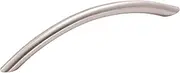 [Amerock] Cabinet Pull | Stainless Steel | 5-1/16 inch (128 mm) Center to Center | Stainless Steel | 1 Pack | Drawer Pull | Drawer Handle | Cabinet Hardware