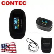 OLED Finger Pulse Oximeter SPO2 Heart Rate Monitor Blood Oxygen Measuring+Case
