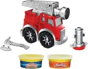 Play-Doh Wheels Fire Engine Playset With 2 Non-Toxic Modeling Compound Cans And