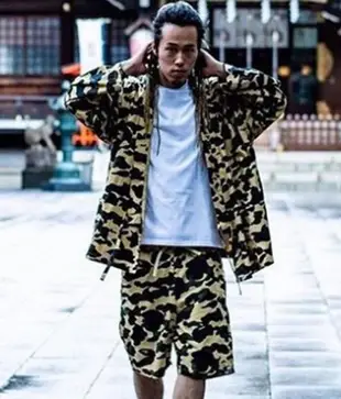 A bathing ape bape 1st camo kimono 迷彩 浴衣 外套