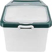 Rice Storage Container, 25Kg Food Storage Container Large Capacity Grain Rice Bin with Measuring Cup, Dog Cat Food Dispenser for Cereal Flour