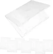 KOMBIUDA 8pcs Double Sided CD Case Clear Plastic Disk Holders Square Organizer with Outer Sleeve for Efficient Storage of DVDs and Maximize Space and Visibility for Your Collection