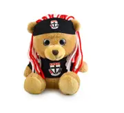 St Kilda Saints AFL Sparkle Fanatic Bear 20cm Plush Stuffed Animal