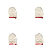 4x TopChef Mini Cotton Oven Mitt Heat Proof 1216x11.5cm - Beige Assorted