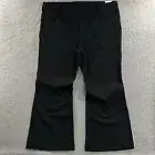 Old Navy Womens Pants Black Size 26 Flare Trouser High Rise Rayon Nylon Blend
